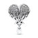 Pandora 792980C01 Silver Charm Sparkling Angel Wings & Heart Image 2