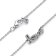 Pandora 393076C01-45 Women's Necklace Sparkling Handwritten Love Silver Image 3