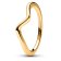 Pandora 163095C00 Ladies' Ring Polished Wave Gold Tone Image 1