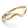 Pandora 163095C00 Ladies' Ring Polished Wave Gold Tone Image 2