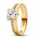 Pandora 163100C01 Damen-Ring Doppelschiene mit Herz Goldfarben Bild 1