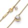 Pandora 368425C01-45 Women's Necklace Sparkling Heart Gold Tone Image 3