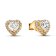Pandora 268427C01 Women's Earrings Sparkling Elevated Heart Gold Tone Image 1