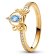 Pandora 163059C01 Women's Ring Disney Cinderella's Carriage Gold Tone Image 1