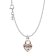 Pandora 68104 Ladies' Necklace Silver Two-Tone Twistable Heart Padlock Image 1