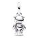 Pandora 68106 Women's Necklace Silver Movable Teddy Bear Set Image 3