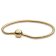 Pandora 568748C00 Women's Bracelet for Charms Snake Gold Tone Image 1