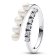 Pandora 193145C01 Women's Silver Ring Freshwater Cultured Pearls & Pavé Image 1