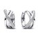 Pandora 293150C01 Damen-Creolen Ohrringe Überkreuztes Pavé Silber Bild 1
