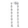 Pandora 293159C01 Women's Drop Earrings Silver Sparkling Eight Stones Image 1
