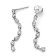 Pandora 293159C01 Women's Drop Earrings Silver Sparkling Eight Stones Image 2