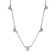 Pandora 393160C01-45 Women's Necklace Silver Hearts with Triple Stone Image 1