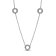 Pandora 393162C01-50 Damen-Halskette Silber Pavé Kreise Bild 1