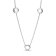 Pandora 393162C01-50 Damen-Halskette Silber Pavé Kreise Bild 2