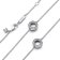 Pandora 393162C01-50 Women's Necklace Silver Pavé Circles Image 3