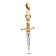 Pandora 763142C00 Dangle Charm Game of Thrones Aryas Sword Needle Two Tone Image 2