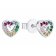 Prinzessin Lillifee 2031166 Silver Heart Earrings for Girls Multicolour Image 1