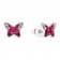 Prinzessin Lillifee 2034006 Girls Stud Earrings Butterfly Silver Image 1