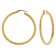 Elaine Firenze 58049 Women's Hoop Earrings 585 / 14 K Gold Image 1
