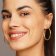 Elaine Firenze 58049 Women's Hoop Earrings 585 / 14 K Gold Image 2