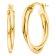 Elaine Firenze 58043 Women's Hoop Earrings 585 / 14 K Gold Image 1