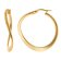 Elaine Firenze 58019 Women's Hoop Earrings Gold 585 / 14 K 31 mm Image 1