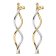 Elaine Firenze 58025 Women's Drop Earrings Two-Colour 585/ 14 K Gold Image 1