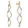 Elaine Firenze 58025 Women's Drop Earrings Two-Colour 585/ 14 K Gold Image 2