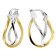 Elaine Firenze 58041 Women's Hoop Earrings Yellow and White Gold 585 / 14 K Image 1