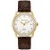 Bulova 97B189 Wristwatch Automatic Commodore Brown/Gold Tone Limited Edition Image 1