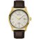 Bulova 97B210 Men's Automatic Watch Wilton GMT Brown/Gold Tone Image 1