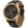 Garmin 010-02241-02 vivomove Luxe Smartwatch mit Lederband Schwarz Bild 1