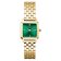 Rosefield BEGSG-B05 Damenuhr Boxelle Goldfarben/Grün 1
