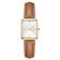 Rosefield OWBLG-O85 Women's Watch Quartz Octagon XS Brown/Gold Tone 1