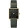 Rosefield QBFGG-Q031 Damenuhr Quarz Boxy Waldgrün/Goldfarben 1