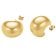 Rosefield JECMG-J976 Damen-Ohrringe Halbmond Creolen Goldfarben 2