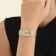 Rosefield QCGSG-Q048 Damenuhr Boxy XS Champagne 4