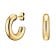 Rosefield JESHG-J931 Damen-Ohrringe Mittelgroße Dicke Creolen Goldfarben 1