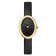 Rosefield OVBGLG-OV18 Damenuhr Oval Schwarz/Goldfarben 1