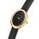 Rosefield OVBGLG-OV18 Damenuhr Oval Schwarz/Goldfarben 2