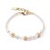 Coeur de Lion 4565/30-1416 Women's Bracelet Mini Cubes Gold-White Image 1