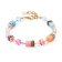 Coeur de Lion 2838/30-2028 Women's Bracelet GeoCUBE Iconic Aqua-Apricot Image 1