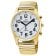 Master Time MTGA-10941-12Z Talking Radio-Controlled Men's Watch Gold Tone Elastic 1