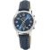Master Time MTLA-10818-32L Damen-Funkuhr mit blauem Lederband Bild 1