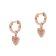 Emporio Armani EG3552221 Women's Earrings Heart Sentimental Rose Gold Tone Image 1