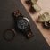Holzkern Herren-Chronograph Quarz Space Dust Walnuss/Marmor 3