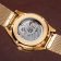 Holzkern Unisex Wristwatch Automatic Inverno Marble/Gold Tone 3