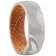 Holzkern Herren-Ring Edelstahl Sumo Eiche/Damast 1