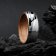 Holzkern Herren-Ring Edelstahl Sumo Eiche/Damast 2