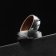 Holzkern Herren-Ring Edelstahl Sumo Eiche/Damast 4
